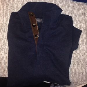 Polo top button sweater