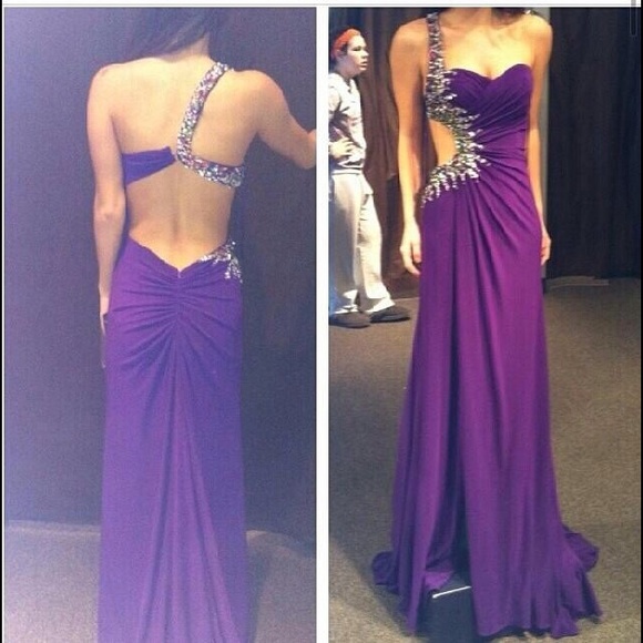 Purple prom dress