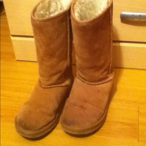 Chestnut tall uggs