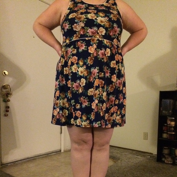 Blue floral dress - Picture 2 of 2