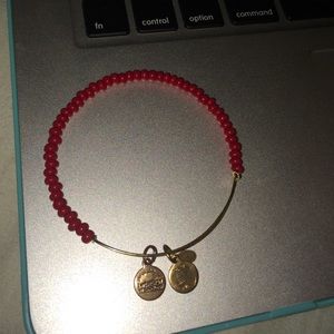 NWOT Alex and Ani red beaded bracelet