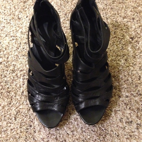 Black Strappy Heels