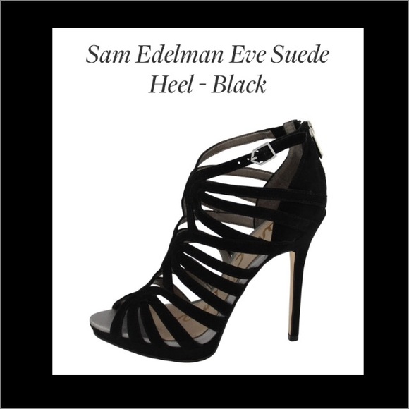 Sam Edelman Eve Suede Heel - Black