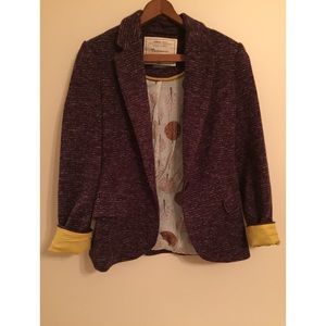 Anthropologie cotton blazer