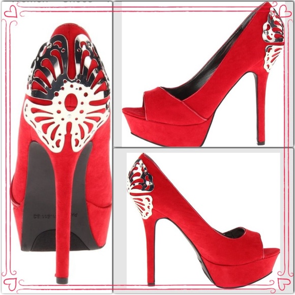 🔴SALE was $85 Too sexy red suede shoes