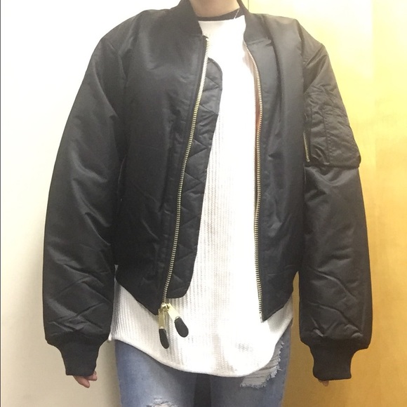 BOMBER JACKET - BROWN - Size Large -UNISEX - Picture 2 of 3