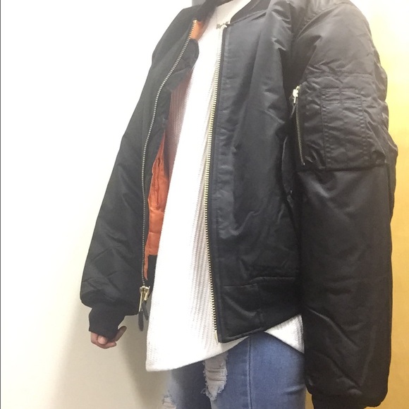 BOMBER JACKET - BROWN - Size Large -UNISEX - Picture 3 of 3