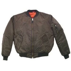 BOMBER JACKET - BROWN - Size Large -UNISEX