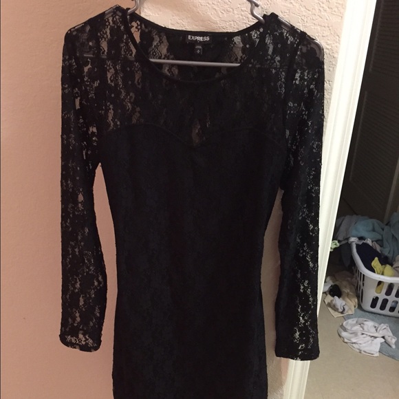 Beautiful black lace dress!!