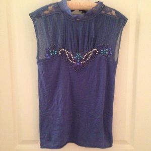 Free People embellished cowgirl blouse