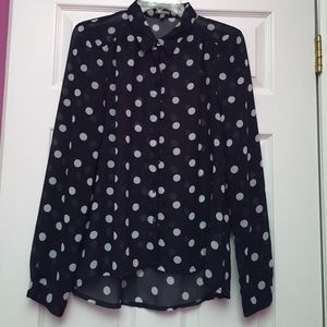 Button-up Polka dot Shirt