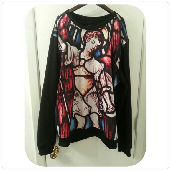 South Pole. Fleece graphic sweater.