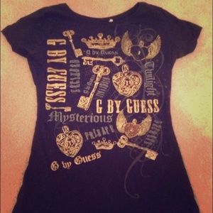 Short sleeve Embellished G by guess t-shirt top XS