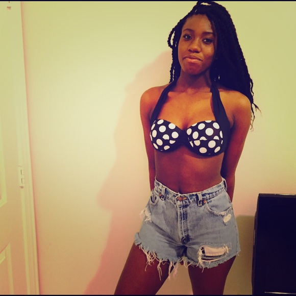 Polka Dot Swim Suit top.