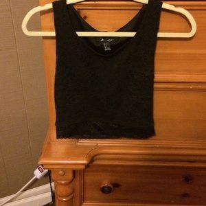 Black Lacey Crop Top !