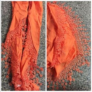 GAME DAY SALE! Orange lace scarf