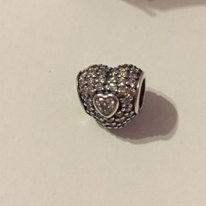 Double heart authentic pandora charm