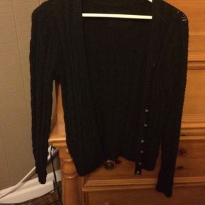 Black Cable Knit Sweater