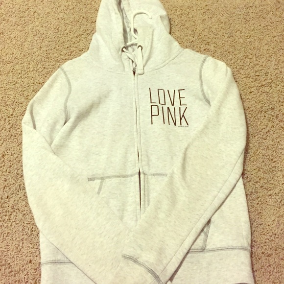 Love pink zip up