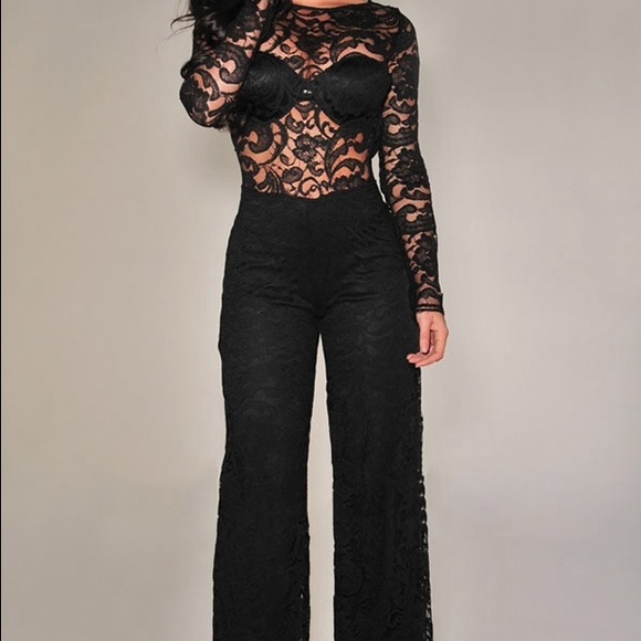 Lace Overall jumpsuit