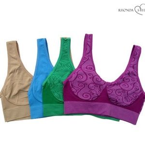 NWOT Rhonda Shear Seamless "Ahh" Leasure Bras!