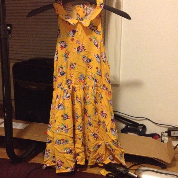 Flower print tank dress