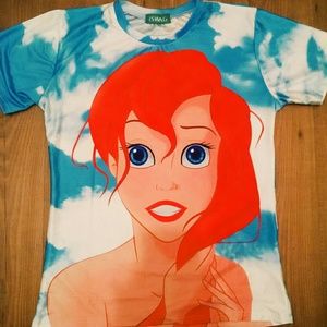 Disney's the little mermaid graphic printed tee