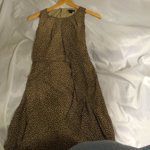 Safari Print Ruffled Dress