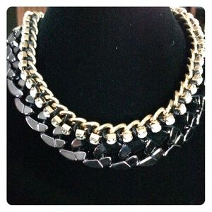 Chain and Studded Necklace