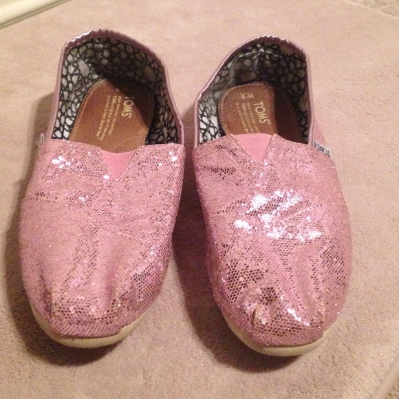 Pink Sparkly Toms