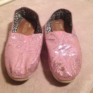 Pink Sparkly Toms