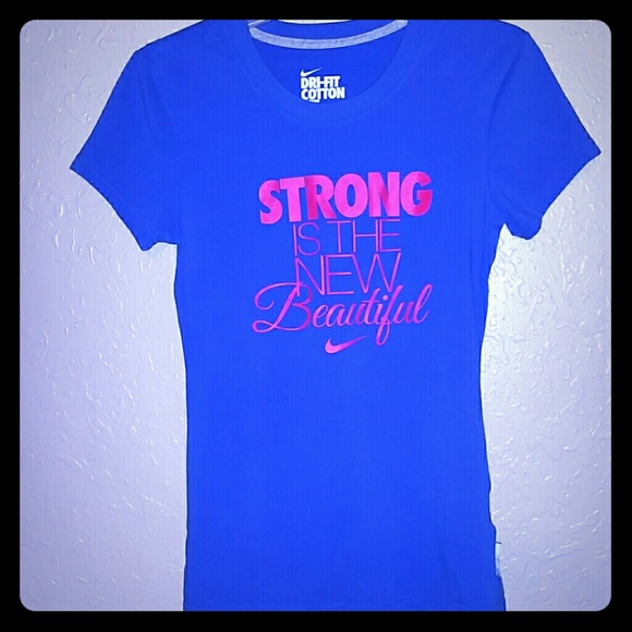 Blue Nike shirt