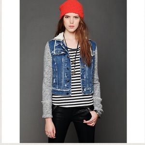Denim Jean Hooded vest