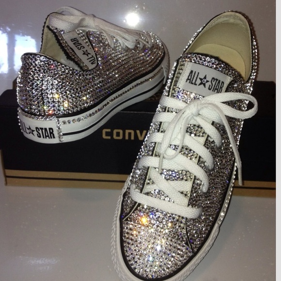 Blinged out glamorous converse ANY COLOR ANY SIZE