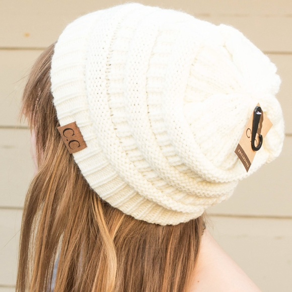 cc Accessories - C.c. Beanie NWT ivory