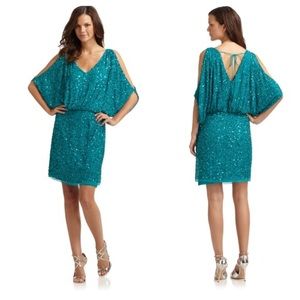 Beaded Aidan Maddox beaded cocktail dress