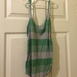2 slouchy, printed tanks