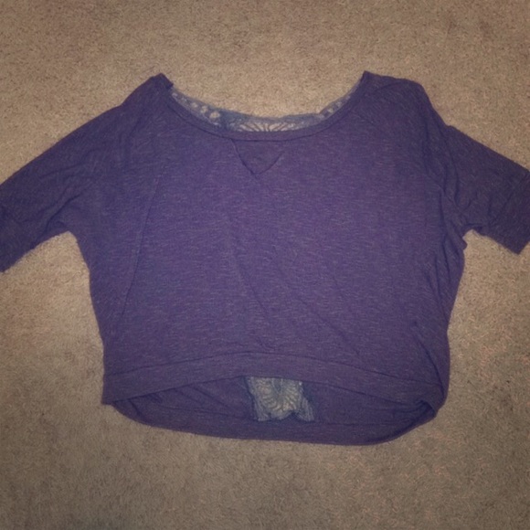 Dark grey shirt with open back- Nordstoms Lush