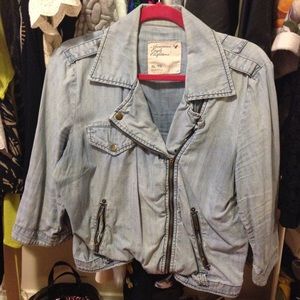 SOLD in bundle Military denim jacket