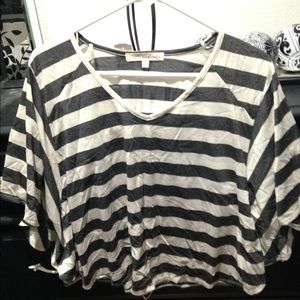 Grey and off white shirt