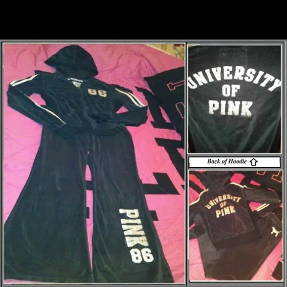 Victoria Secret Pink velour outfit Sz xs