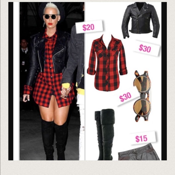 SOLD 🚫Flannel Red & Black Shirt /Dress❤️