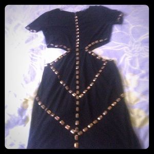 Black and gold dress. Size large, worn twice.