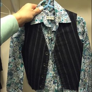 Kids dress shirt & Vest