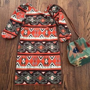 Size small Navajo Native American print dress