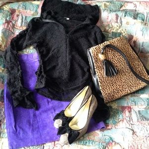 Authentic purple suede skirt Authentic purple suede skirt