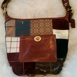 Authentic Coach bag. Multi-colored hand bag.