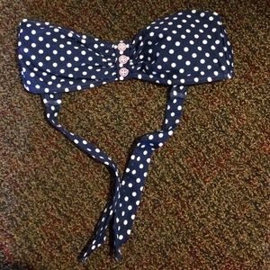 Polka dot bikini top