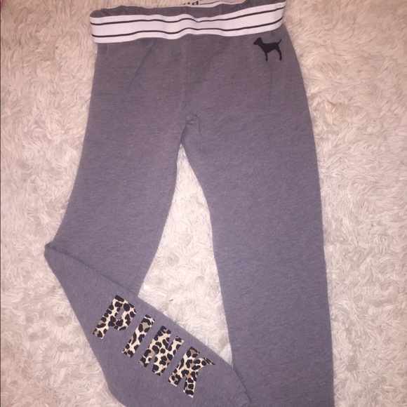 Pink cheetah sweatpants