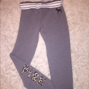 Pink cheetah sweatpants